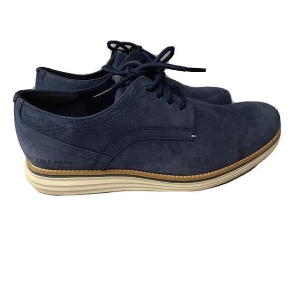 Cole Haan Original Grand Cloudfeel Oxford Mens Shoes Sz 10.5 Blue Nubuck C33811 main image 7